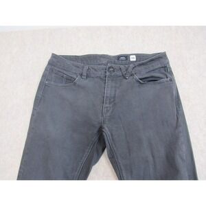 Volcom Vorta Slim Straight Pants Mens 32 Charcoal Gray Denim Skate Trousers